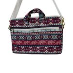 Dachee Laptop Shoulder Messenger Bag Red Elephant Pattern Canvas Waterproof 15" Photo 2