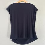 Maurice's Grey Black Women's Top Blouse Cinched Side Cowl Neck Stretch XXL Photo 3