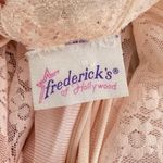 Frederick's of Hollywood Vintage Pale Pink Nylon Lace Nightgown Slip Dress Photo 13