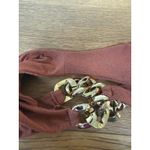 SAME Bikini SET Gold Chain Burnt Sienna Triangle Top Size S and bottoms Size M Photo 7