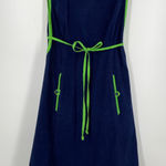 A de’ Lanthe Original Smock style corduroy dress, Vintage, 70’s,‎ Rare, Size L Blue Size L Photo 0