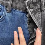 PacSun  Black & Blue Contrast High Rose Straight Jeans Womens 23 Two Tone Fall Photo 2