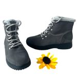 White Mountain Suede Lace Up Womens Boots 10M Faux Fur Lined Ankle Gorp Hiking Photo 1