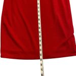 Lulus Womens Size Large Red Chiffon Sheer Overlay Party Mini Dress Holiday Photo 6