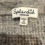 Splendid  Heather Gray Waffle Knit Top Photo 4