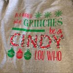 Bella Canvas In a World Full of Grinches be a Cindy Lou Who Long Sleeve T Shirt Size Medium Photo 4