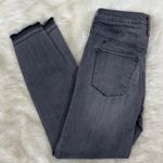 Mossimo High Rise Power Stretch Black Wash Raw Hem Jeggings Size 26 Photo 1