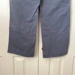 Isaac Mizrahi  Women's Size 12 Mid-Rise Straight Leg Gray Flat Front Cotton Pants Photo 5