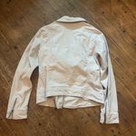 American Eagle  cream fitted classic moto XS jacket Photo 2