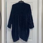 Anthropologie Moth Lily Navy Chenille Oversized Cardigan Photo 8