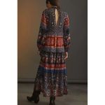 Farm Rio  For Anthropologie Womens Long Sleeve Crochet Maxi Dress Size Large Photo 12