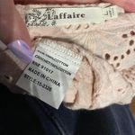 Laffaire Crochet Eyelet Boho Coastal Cottage Breathable Cotton Coquette Western Floral Henley button side shoulder L Pink Size L Photo 4