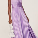 AMUR Stef Pleated Strapless Gown Maxi Dress in Lilac Petal Purple Sz 8 Photo 0
