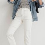 Madewell The '90s Straight Utility Jean Women's 23 Warm White Lighthouse NWT Photo 0