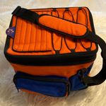 THERMOS Lunch Bag pretty big orange and Blue color BNWOT long 13” wide 12” Photo 0