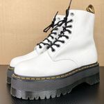 Dr. Martens Dr. Marten’s 1460 Pascal Max White & Black Platform Lace Up Ankle Boots Size 10 Photo 0