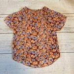 Madewell Smocked Mockneck Top in Floral Breeze Size Medium Photo 2