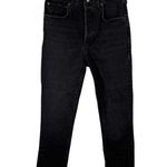 AGOLDE Riley High Rise Straight Crop Jeans Panoramic Charcoal Wash Womens 26 Photo 1
