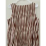 LK Bennett L.K. Bennett London Brown White Wavy Shift Sheath Dress USA 8 Dr Annelin Linen Photo 10