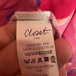 Closet London Pink and Orange Leopard Print Long Sleeve Dress Size 8 Photo 5