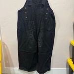Black Denim Easel Overalls Size XL Photo 1