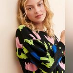 Free People PASTICHE for Floral Geometric Knit Sweater Photo 2