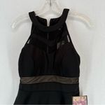 Emerald Sundae NWT  Cocktail Mini Halter Dress Prom Homecoming Medium Black Photo 1