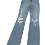 Good American Good Legs Flare Jeans Distressed Raw Hem NWT 00/24 Photo 0