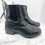 Moretta Clio Leather Zip Paddock‎ Equestrian Horse Riding Boots Womens 7 Black Photo 6