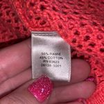 Christopher & Banks  peach pink front knot knit shrug sweater Photo 4