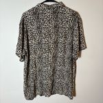 PacSun Leopard Print Button-Up Shirt Dress Oversized Fit Size Medium Photo 6