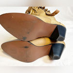 Santa Fe Boot Co Tan Leather Studded Rhinestone Fringe Cowgirl Western Boots~9~  Photo 5