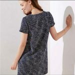 Loft  Dress Multicolor Textured Short Sleeve Knee Length Tweed Women’s Office Photo 2