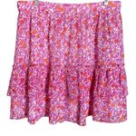 J.Crew 🆕 Pink Floral Mini Skirt Photo 0