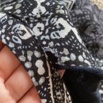 Free People Folk Swing Dress Long Sleeve Boho Hipster Black White Size 6 GUC Photo 10