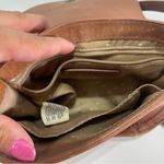 Lucky Brand Saddle Bag Leather Small Crossbody Shoulder Purse Tan Boho Western Photo 5