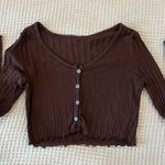 Edikted  Cropped Long Sleeve Top Knit Photo 0