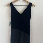 Ralph Lauren NWT Lauren  Velvet Straight Leg Jumpsuit Black 2 Photo 7