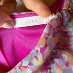 Lush Clothing Lush Purple Floral Ruched Mini Dress Photo 2