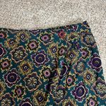 Melrose Studio Maxi Skirt Vintage Side Button Closure Size 12 Paisley Geometric Purple Photo 4