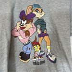 Teddy Fresh  x Looney Tunes Bad Girls Graphic Gray Short Sleeve Boxy Tee Size‎ M Photo 1