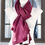 Calvin Klein NWT Satin Trim Evening Wrap, Burgundy Photo 1