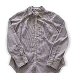 Via Penny Lane Reworked Apparel | Pink Floyd Striped Button Up Shirt Small Blue Photo 0