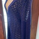 Denim & Co D & CO Blue Tunic Long Sleeve Button  Cardigan Size LG Photo 4