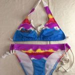 Hooters Bin 41 #6 New  Vintage 2Pc Dye Tye Bikini Swimsuit Size Small Spots Photo 0