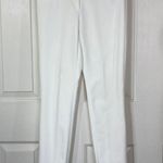 Women's white ankle pants by Promod, tonal racing stripe tapered leg, EU 34/US 2 Size undefined Photo 8