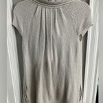 Armani Exchange size small sweater vest coat wrap short sleeves light grey Photo 5