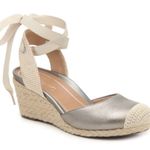 Vionic  Aruba Maris Espadrille Wedges Size 7.5 Metallic Photo 0