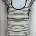 White House | Black Market  Flutter Sleeve Pointelle Stripe Top (626) Photo 1