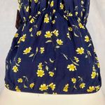 Justify  navy and yellow ditsy floral strapless romper size large NWT Photo 1